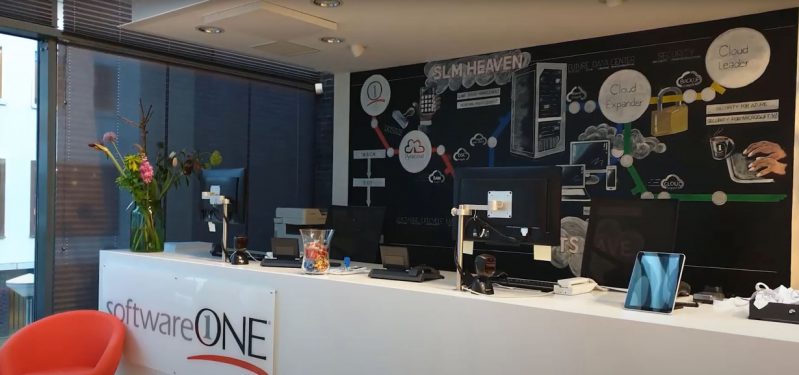 SoftwareONE Amsterdam receptie binnenkomst kantoor